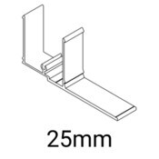 Knotwood Adjustable Space Bracket 25mm x 70mm Male/Part A - 6500mm